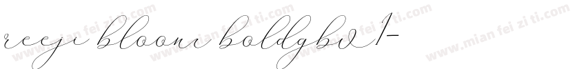 reeji bloom boldgbv1字体转换